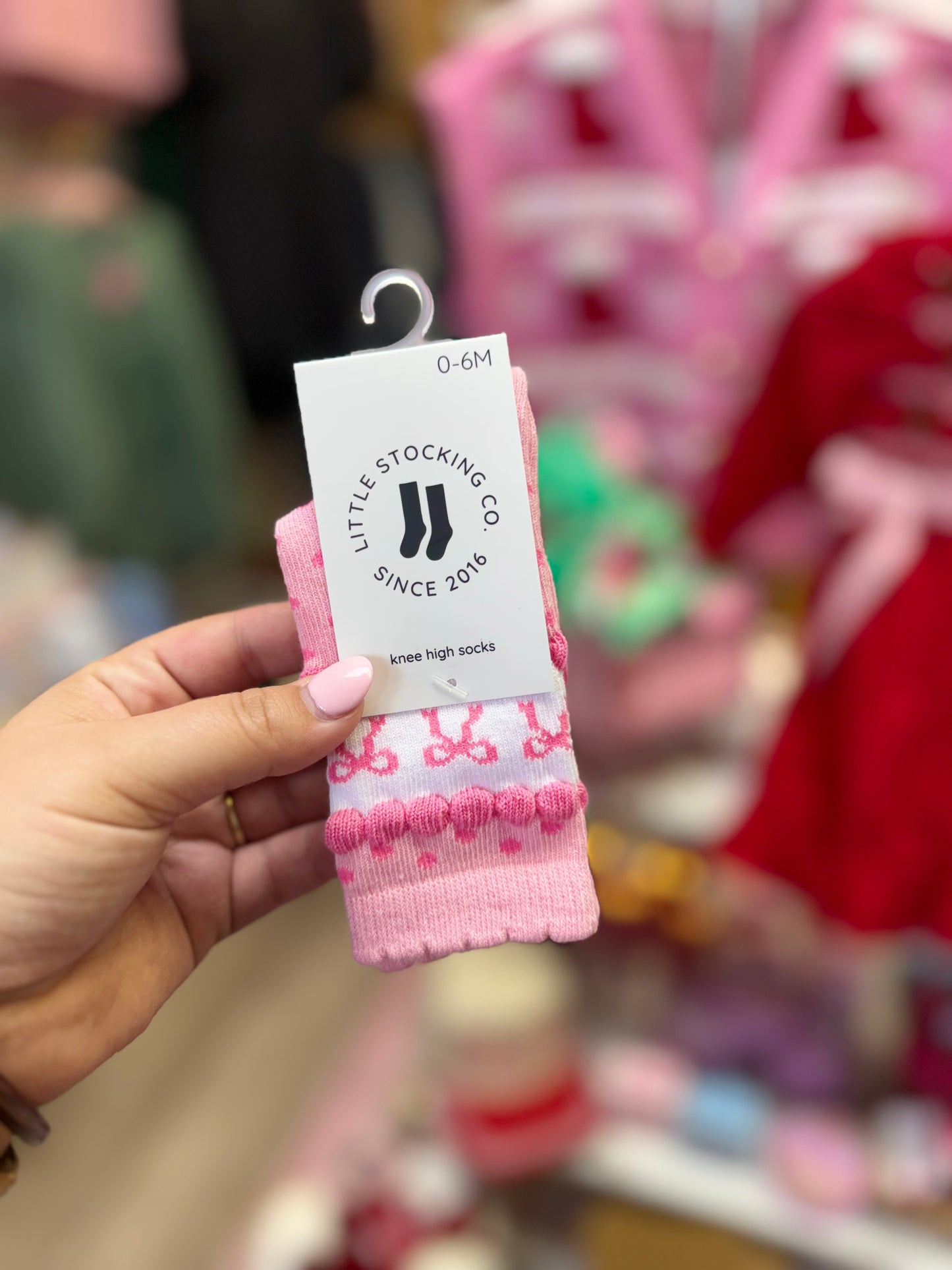 Little Stocking. Co|Pink Bow Socks
