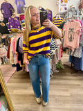 Game Day Striped Top