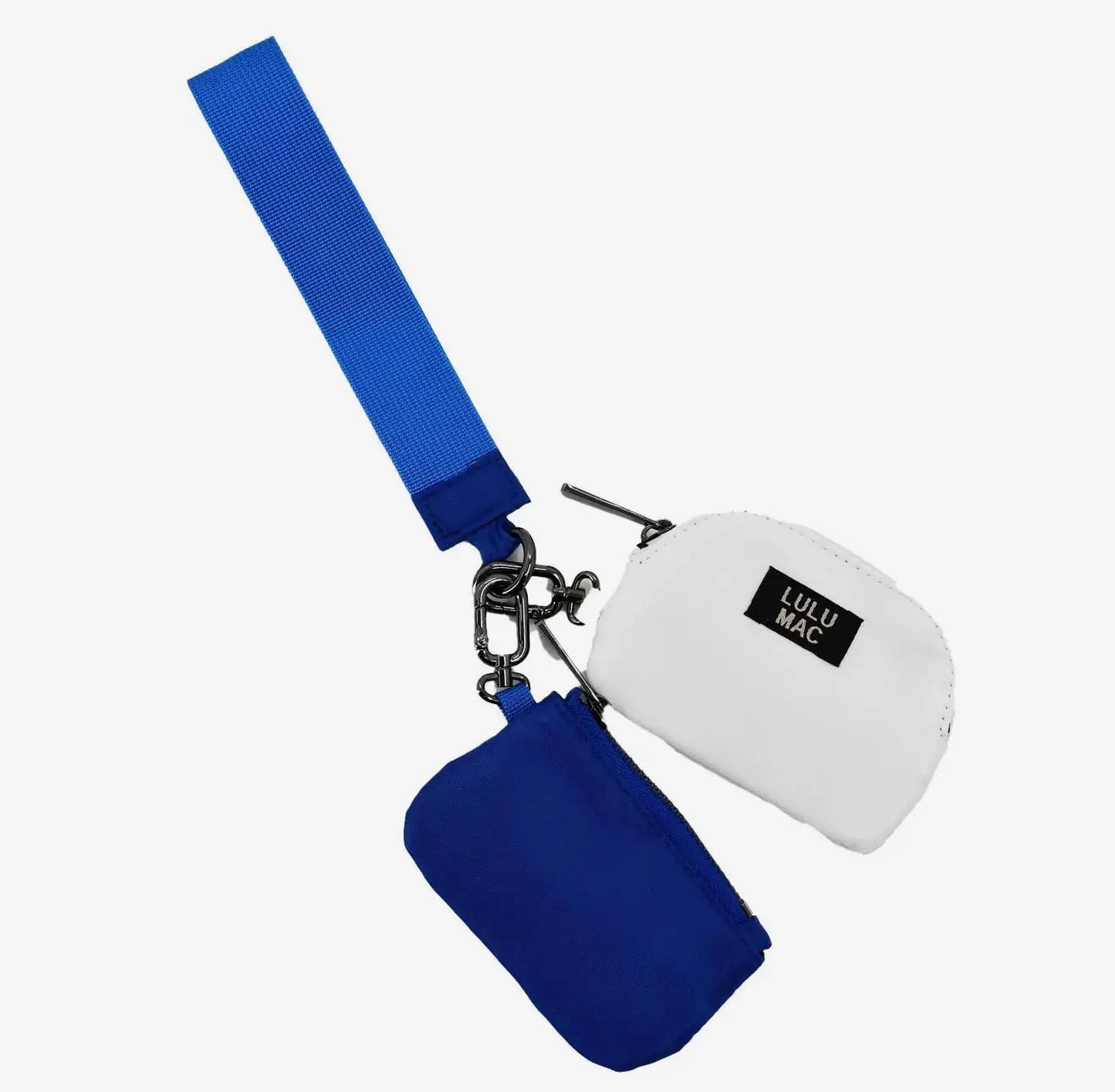 Lulu Mac Wristlet- Royal & White