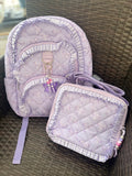 Lavender backpack Bow Set