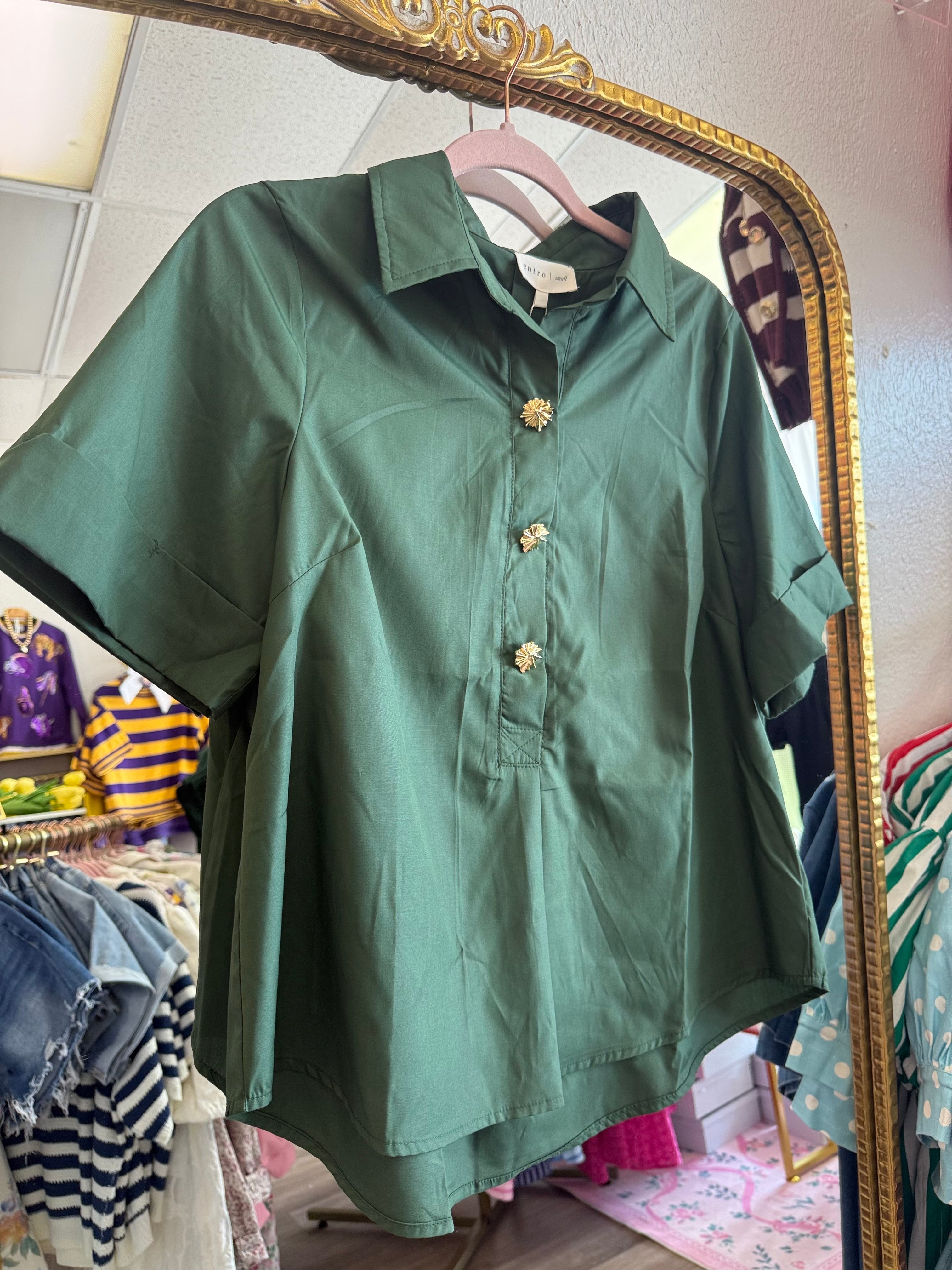 Evergreen Elegance Top