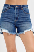High Rise Risen Shorts|6160