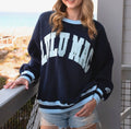 Navy and Light Blue Lulu Mac Sweatshirt