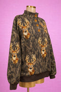 Camo Deer Sequin Pullover|PREORDER