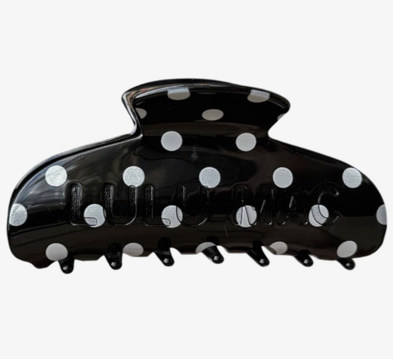 Black & White Polka Dot Hair Clip LuluMac