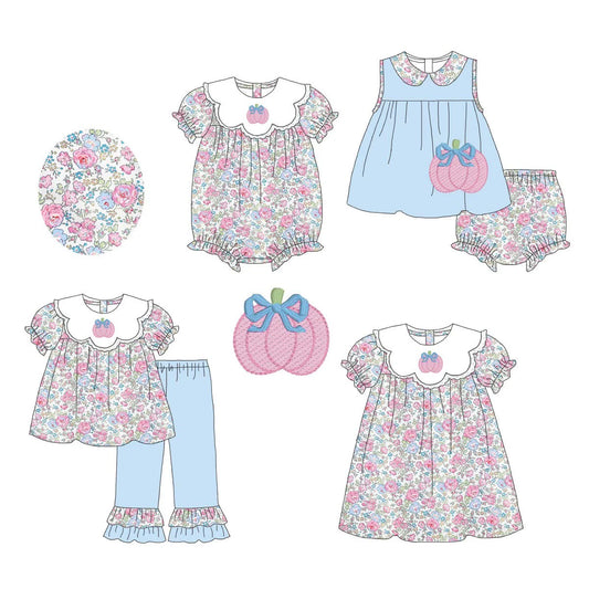 Pastel Floral Pumpkin