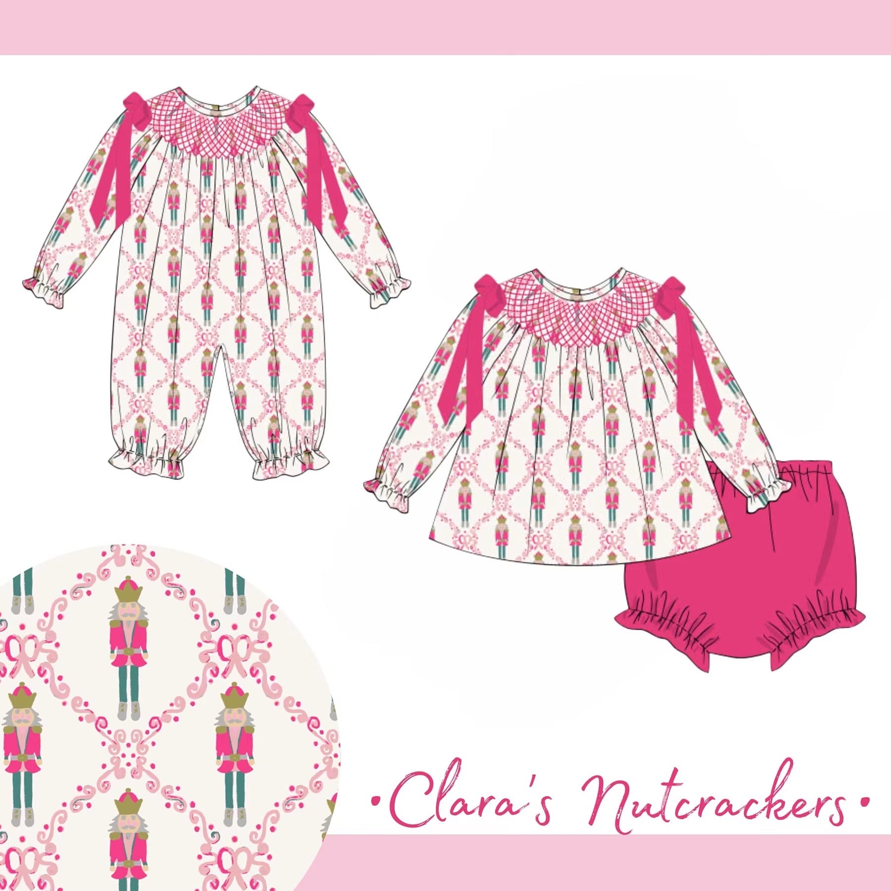 Clara’s Nutcracker Diaper Set|PREORDER