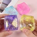 Glitter Squishy Cube