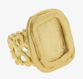 Handcast Gold Adjustable Ring