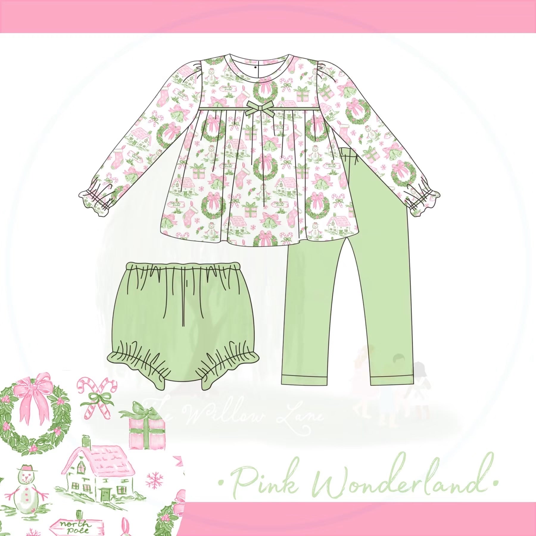 Pink Wonderland|3 piece set|PREORDER