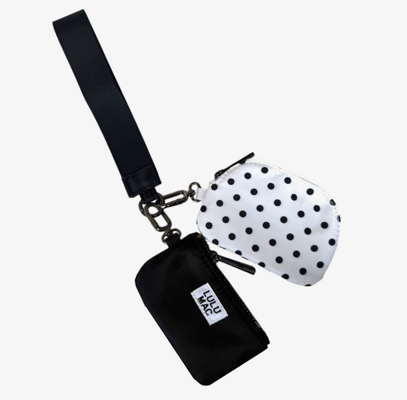 Black and White Wristlet