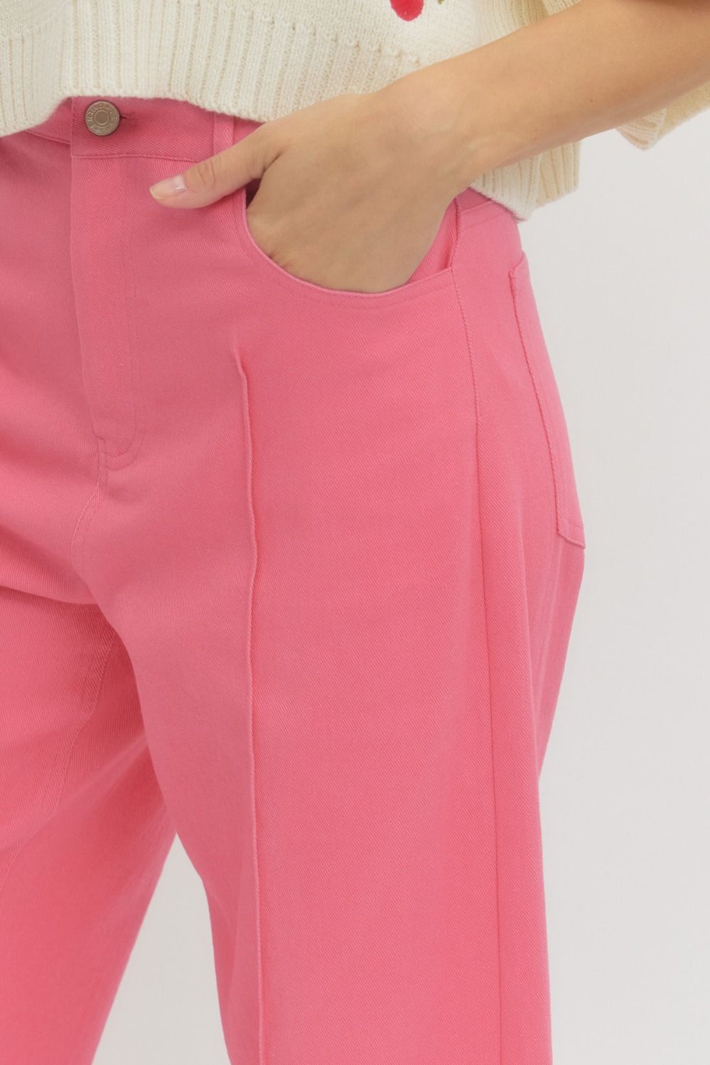 Pink Front Seam bottoms