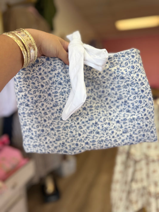 Blue Floral Bible Cover