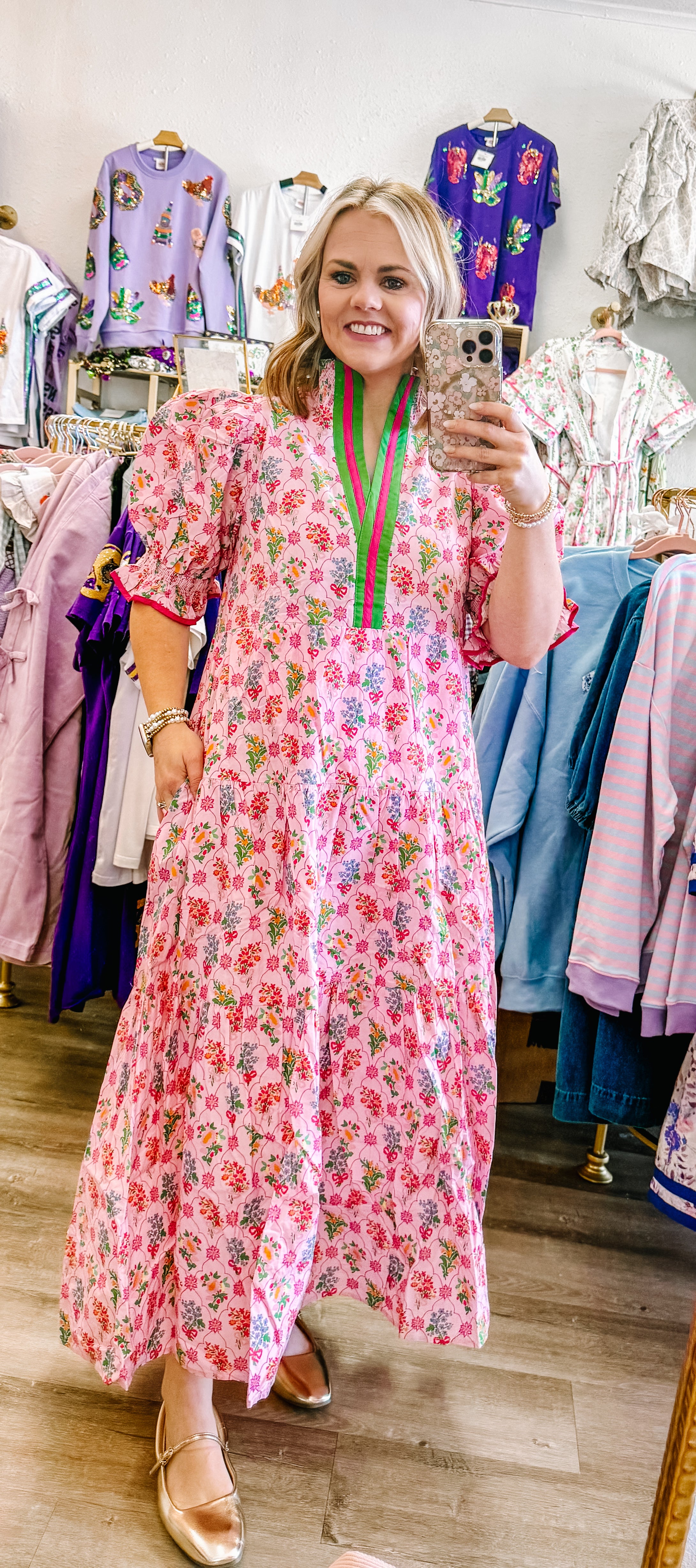 JBI Bloom Babe Midi Dress