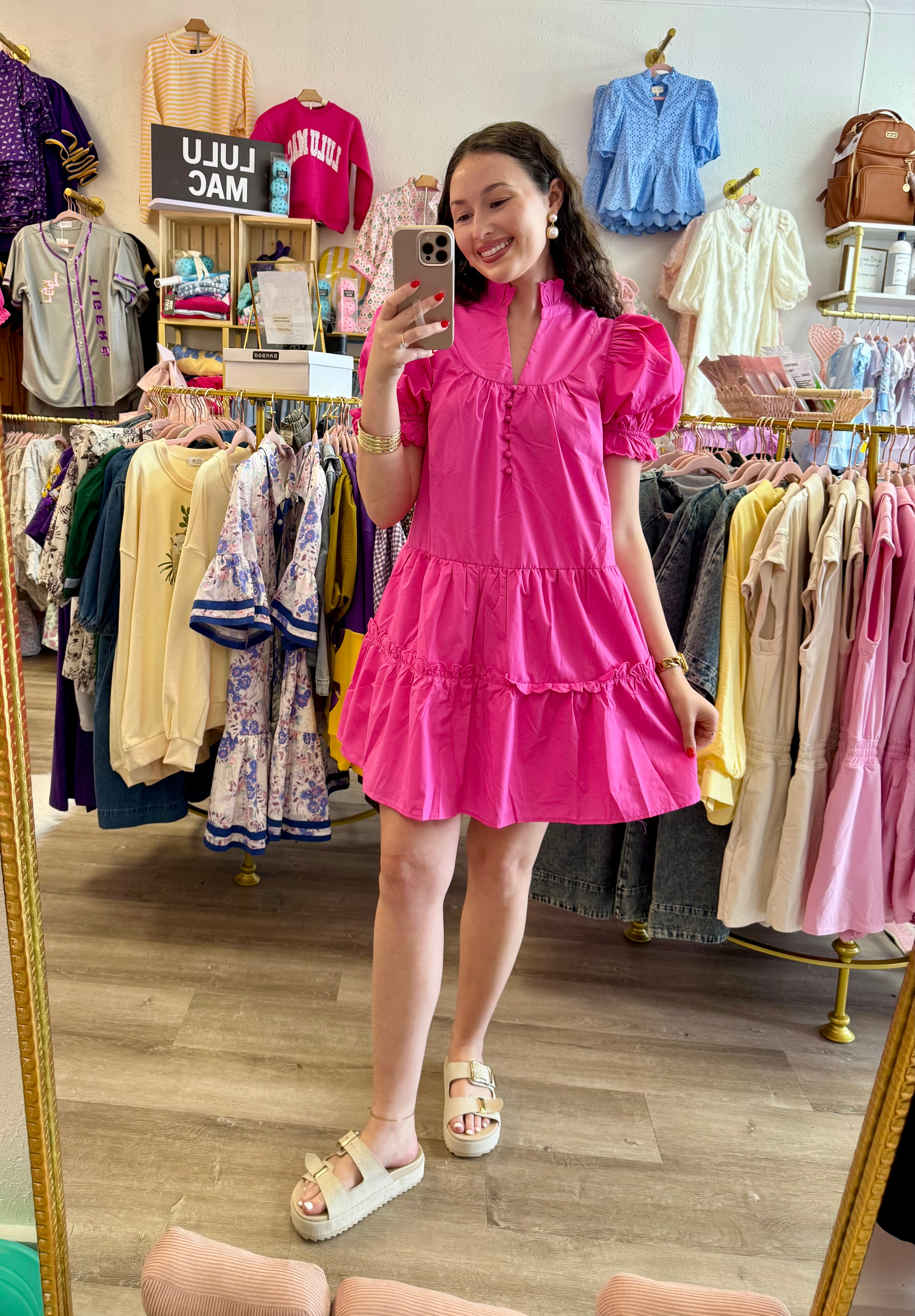 Sunday Sweetheart dress-Pink