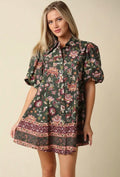 Lydia Puff Sleeve Floral Dress