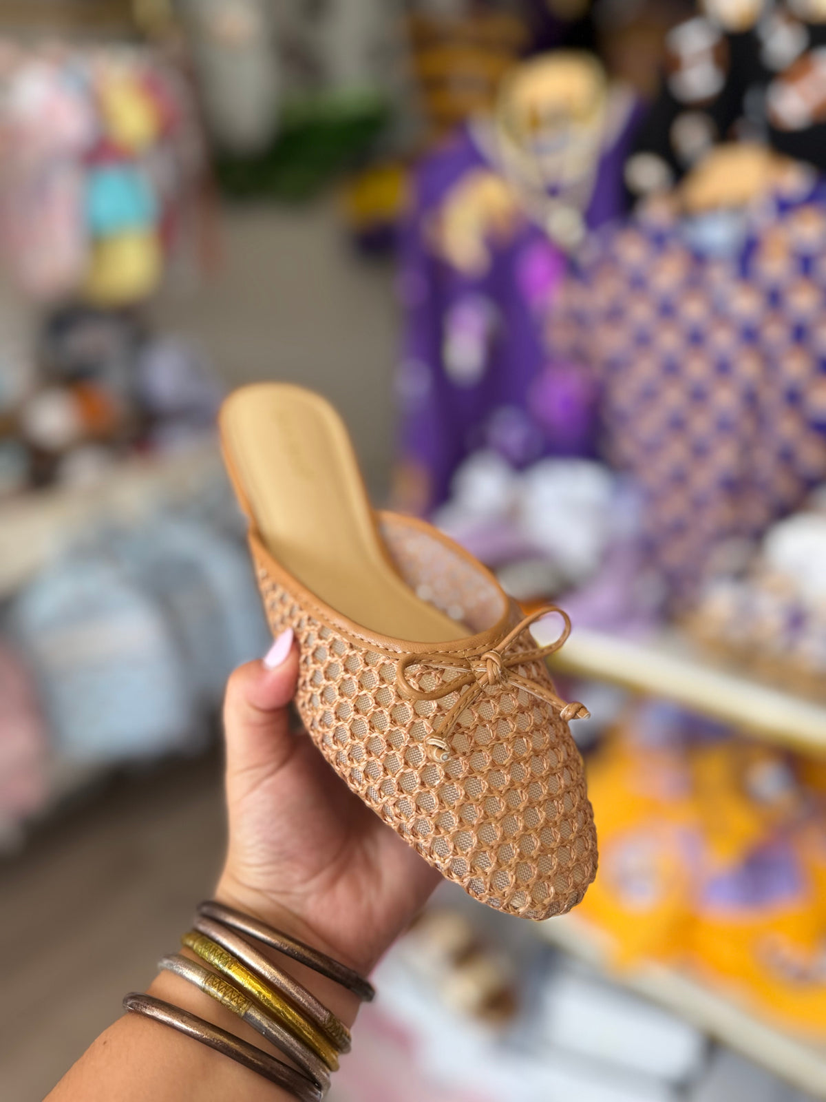 Mocha Bow Mules