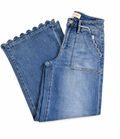 Scalloped Risen Jeans|Preorder