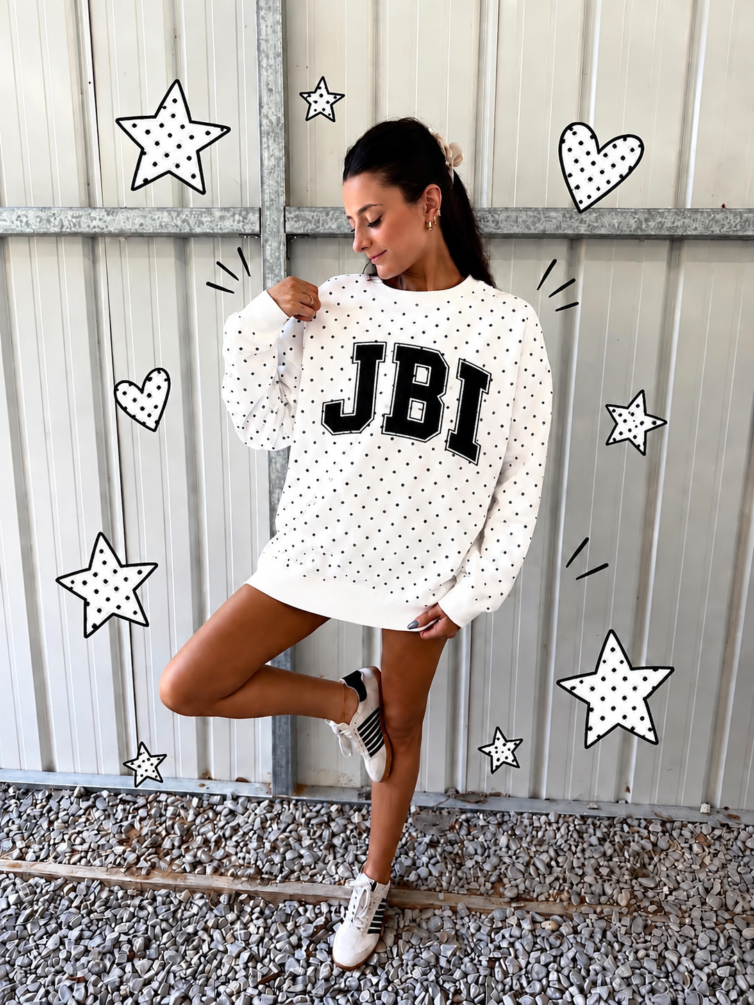 JBI Custom Polka Dot Crewneck|NOV ETA