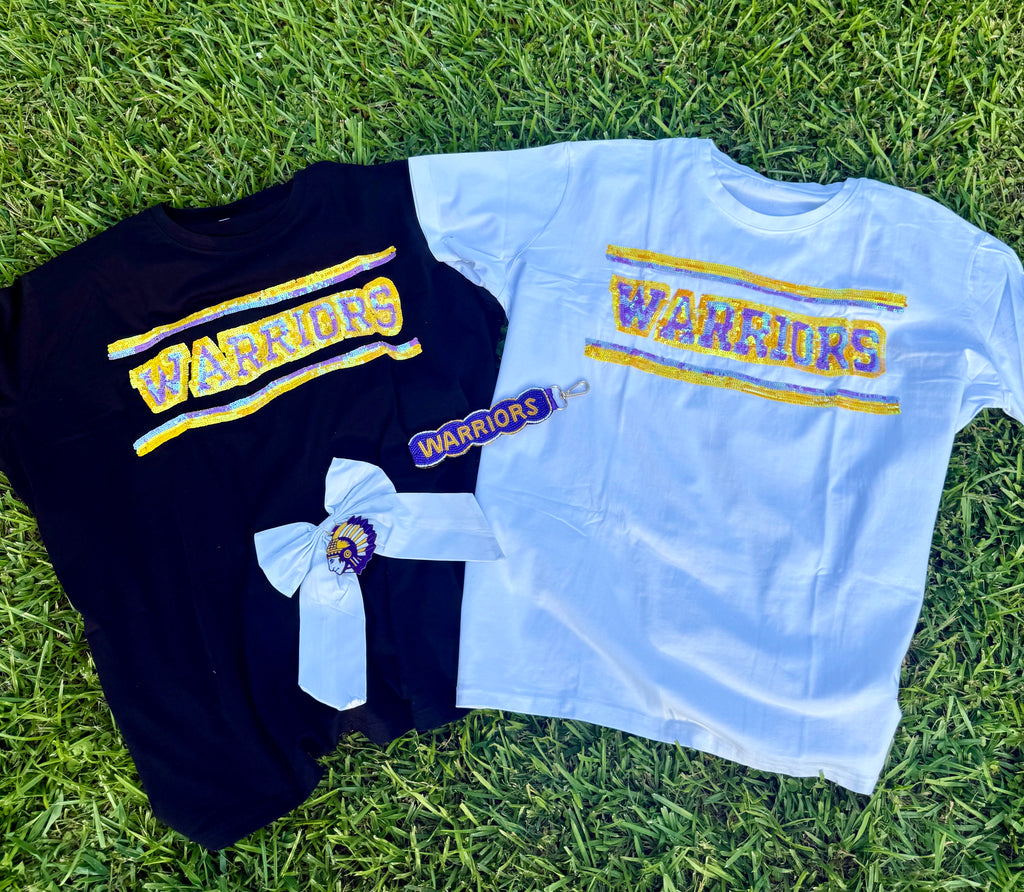 Warriors Sequin Tee