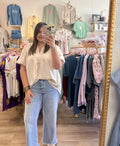 Spring Satin Glam Top