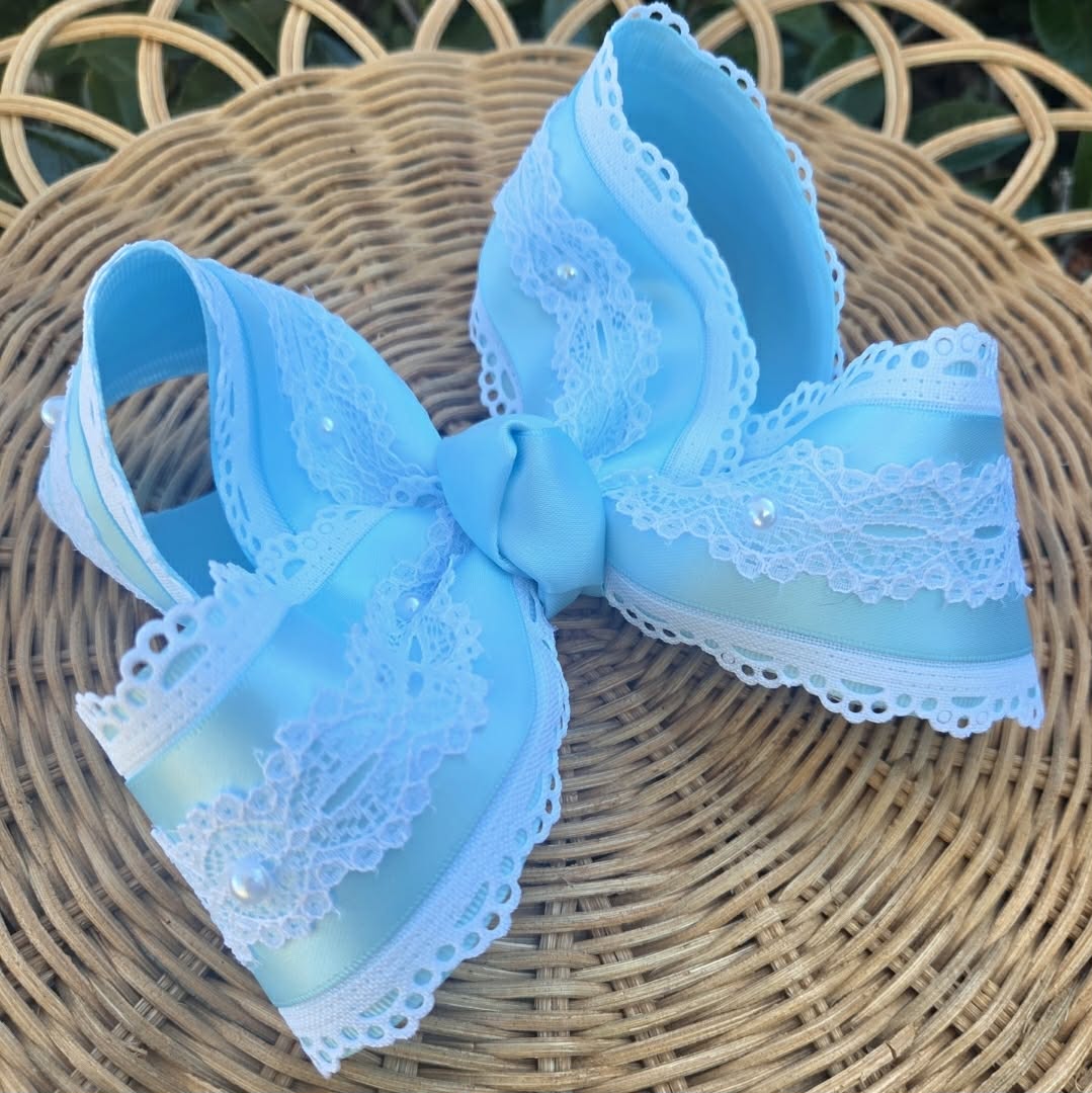 Something Blue Lace Bow