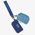 Blue & Polka Dot Wristlet