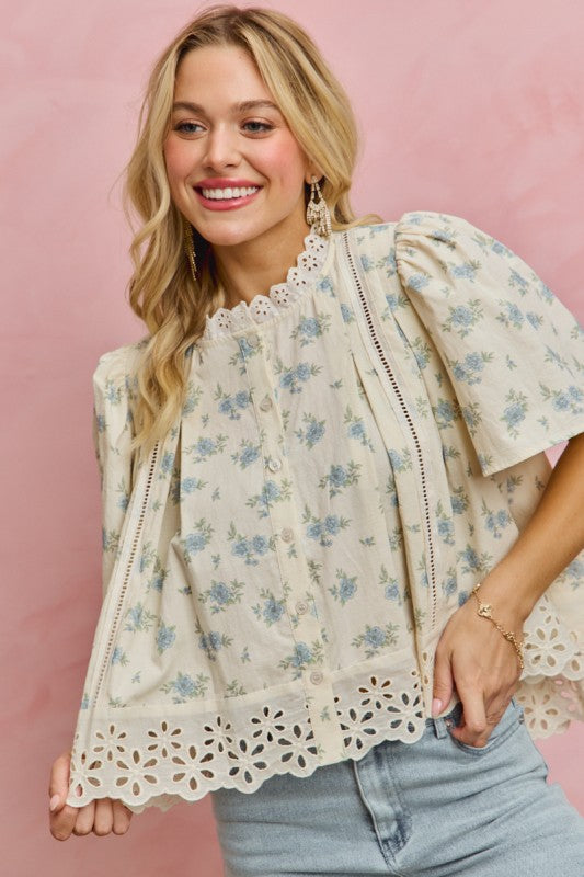 Faithful Florals Top