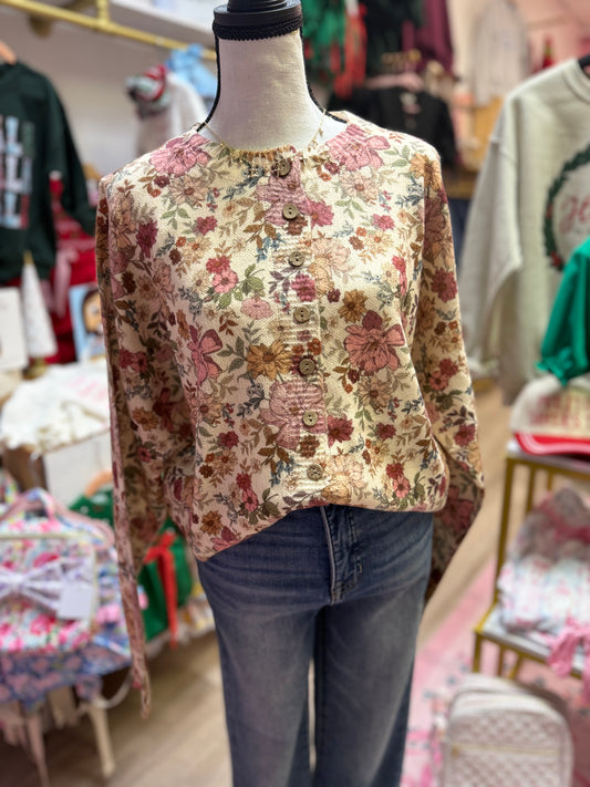 Rosewood Meadow Cardigan