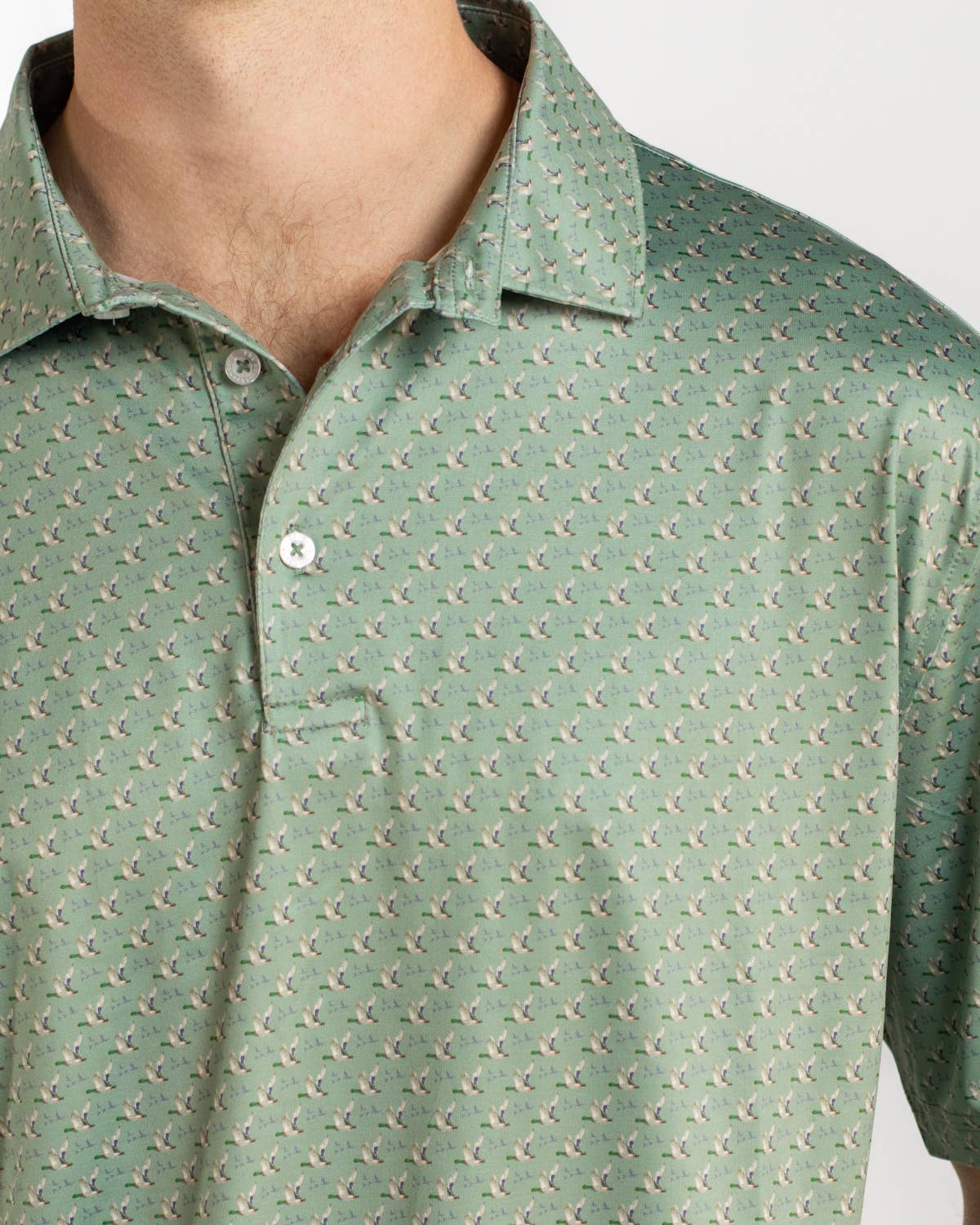 Men's Flying Mallard Performance Polo   Green/Multi   -Asst.